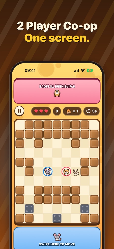 2 Player Co-op as mouse and hamster