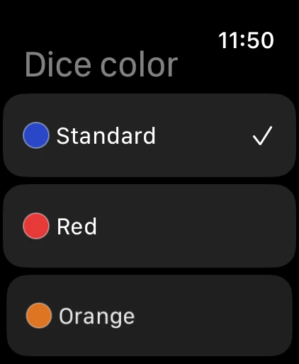 Dice color picker